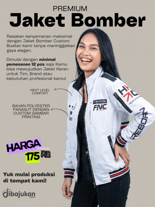Bomber Jacket ads konveksi dibajukan