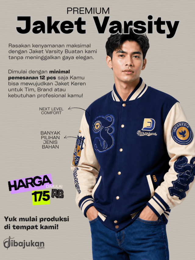 Varsity Jacket ads 2 konveksi dibajukan